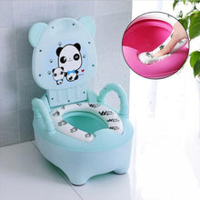 Load image into Gallery viewer, Baby Pot Children Training Potty Toilet Seat Kids Cartoon Panda Toilet Trainer Portable Travel Urinal Comfortable Backrest Pots