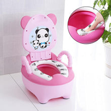 Load image into Gallery viewer, Baby Pot Children Training Potty Toilet Seat Kids Cartoon Panda Toilet Trainer Portable Travel Urinal Comfortable Backrest Pots
