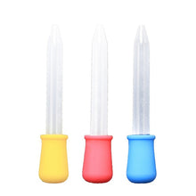 Load image into Gallery viewer, 3pcs Silicone Pipette Liquid Food Dropper Plastic Baby Feeding Medicine Dropper Spoon Burette Infant Utensils
