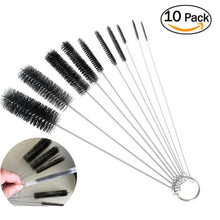 Load image into Gallery viewer, 10Pcs/lot Baby Bottle Brush Straw Cleaning Brush Stainless Steel Feeding Bottle Wash Drinking Straw Baby Bottle Brushes Cleaner
