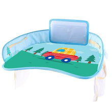 Load image into Gallery viewer, Multifunctional Cartoon Car Safety Seat Tray Waterproof Stroller Holder Kids Toy Food Drink Table Portable Car Baby Seat Table

