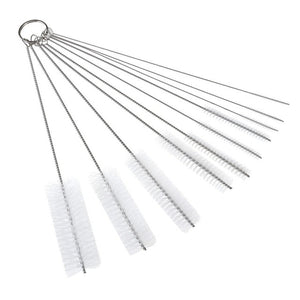 10Pcs/lot Baby Bottle Brush Straw Cleaning Brush Stainless Steel Feeding Bottle Wash Drinking Straw Baby Bottle Brushes Cleaner
