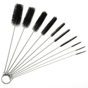 10Pcs/lot Baby Bottle Brush Straw Cleaning Brush Stainless Steel Feeding Bottle Wash Drinking Straw Baby Bottle Brushes Cleaner