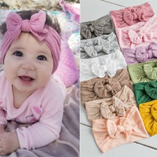 Load image into Gallery viewer, Newborn Baby Headband Headwear Turban Knotted bow Baby Hair Accessories Hair Bands for Baby Girls Toddler Elastic Head Bandages
